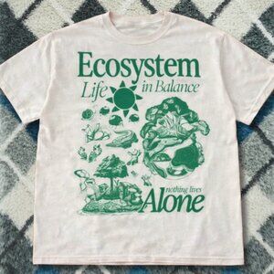 Ecosystem Nature Graphic Tee Cream Earth Science Aesthetic Shirt